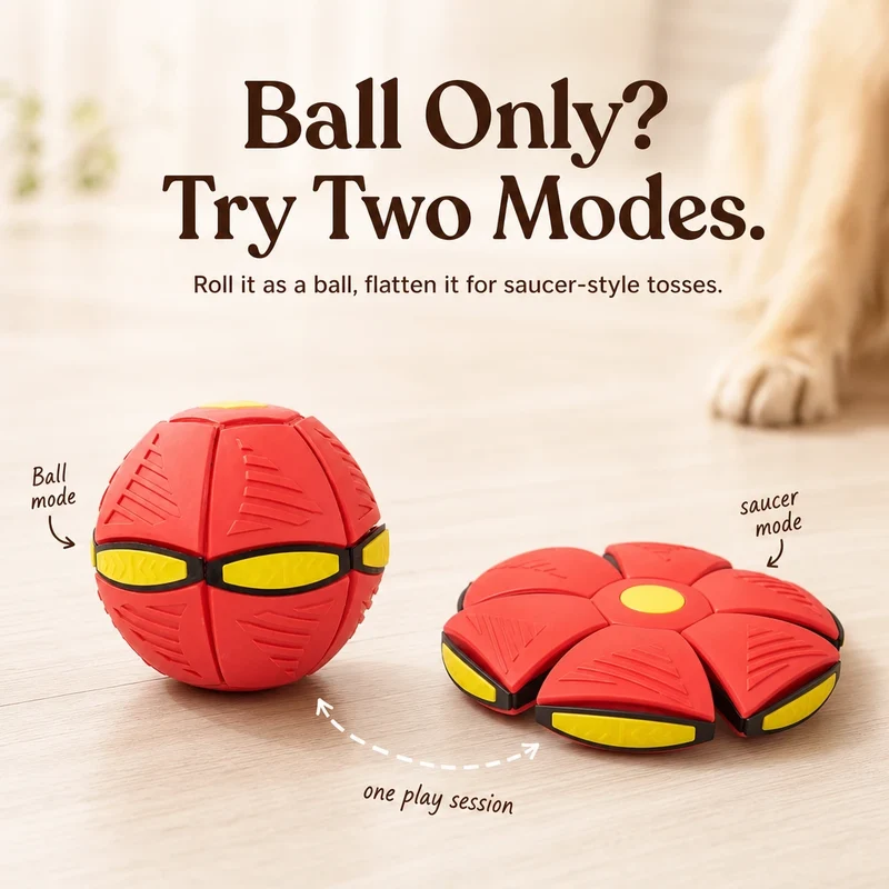 UFO Transforming Dog Frisbee Ball