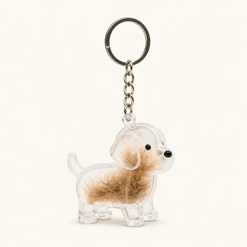 Ever-With-Me Pet Fur Keepsake Keychain
