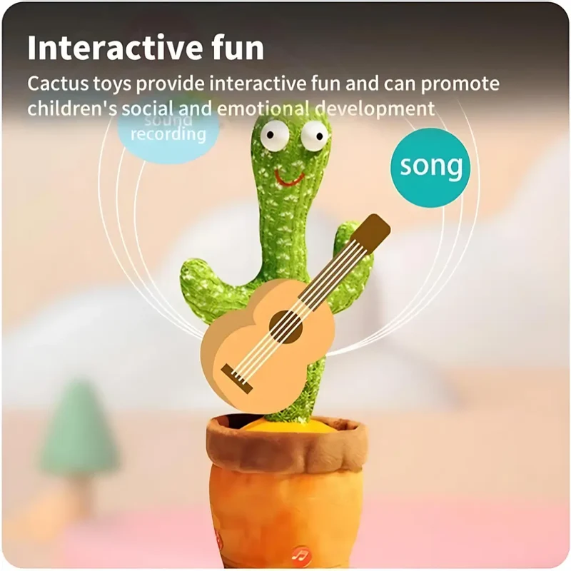 WigglePaws Dancing Cactus Toy