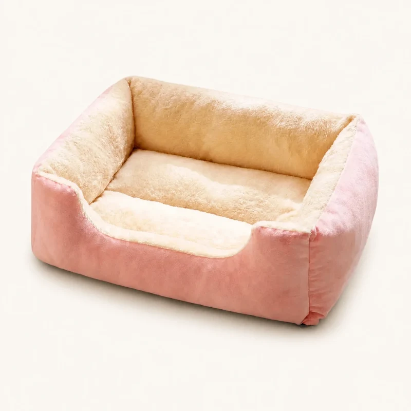 Cozy Haven Plush Bolster Pet Bed