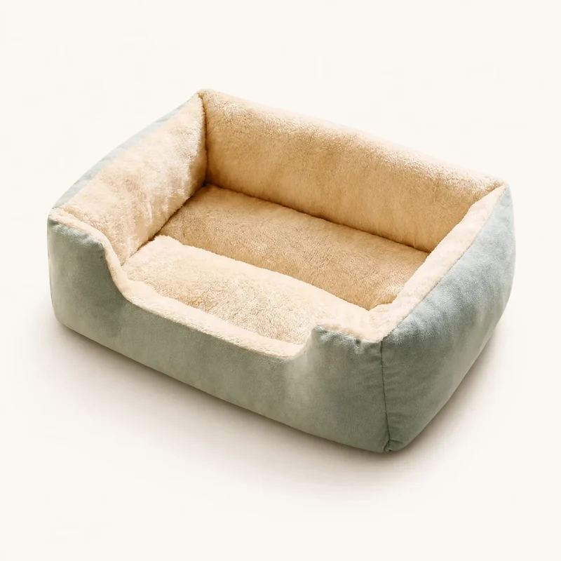 Cozy Haven Plush Bolster Pet Bed