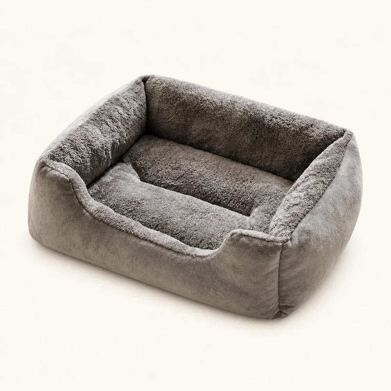 Cozy Haven Plush Bolster Pet Bed