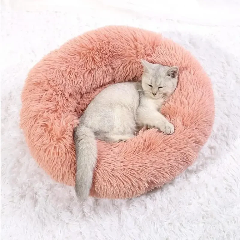 Calming Donut Pet Bed - Plush & Washable