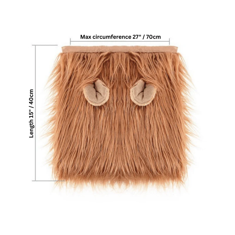 Bull Terrier Lion Mane Costume