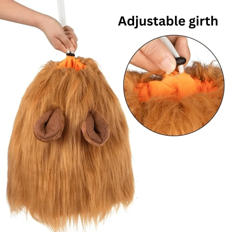 Bull Terrier Lion Mane Costume