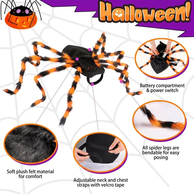 LED Spider Bull Terrier Costume
