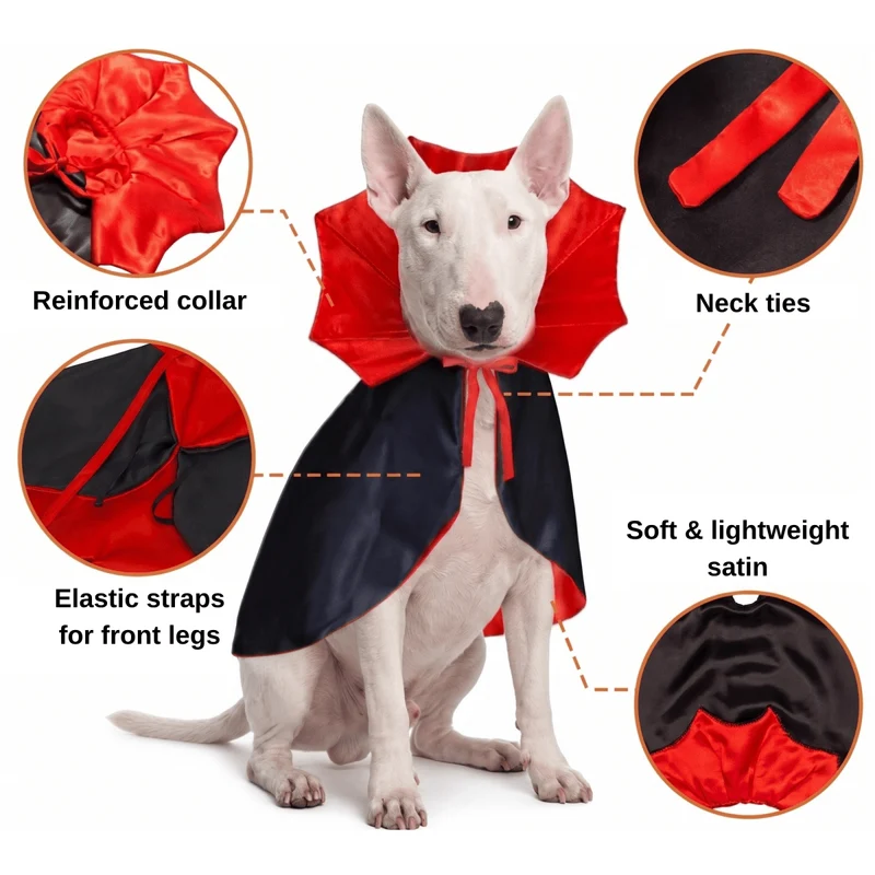 Vampire Cloak Bull Terrier Costume