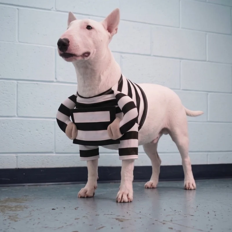 Prisoner Bull Terrier Halloween Costume