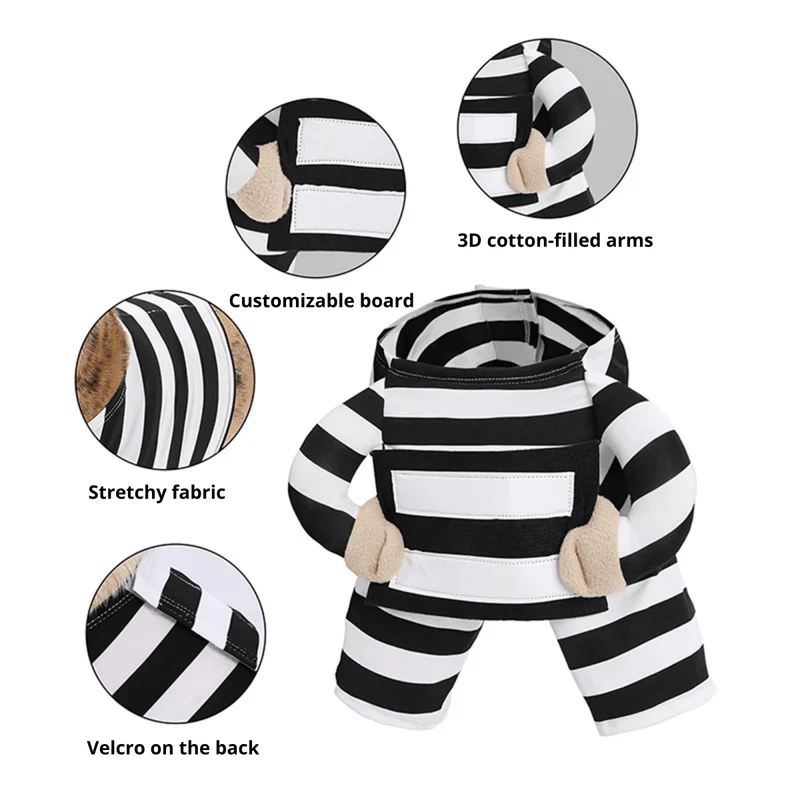Prisoner Bull Terrier Halloween Costume