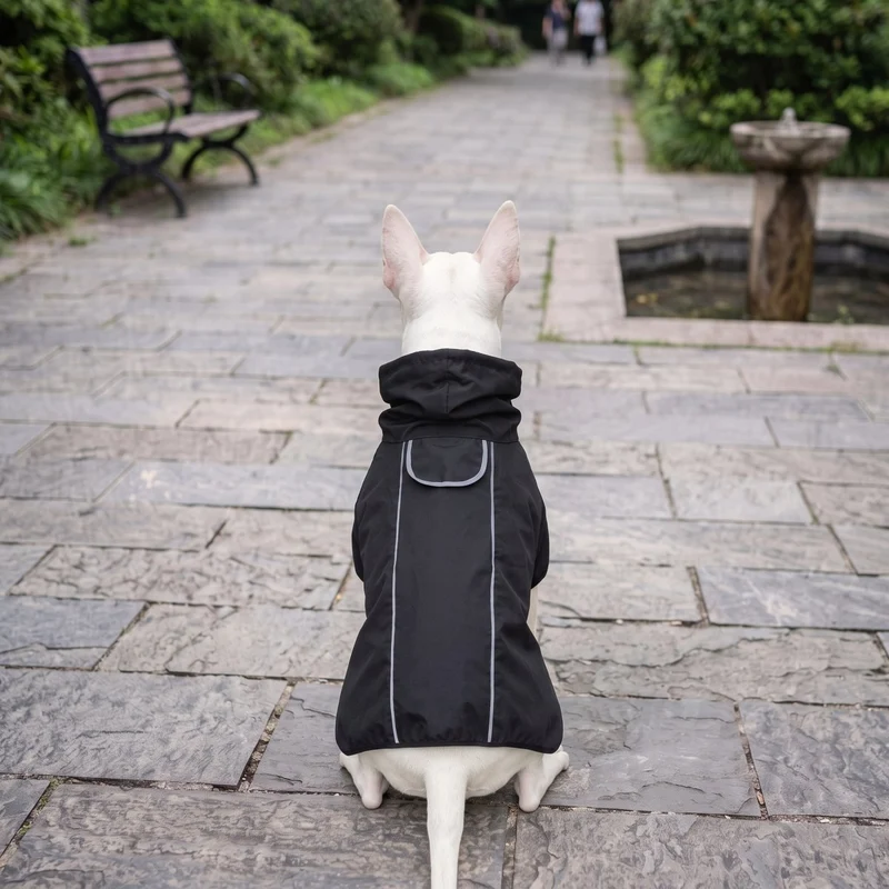 High-Neck Reflective Dog Raincoat