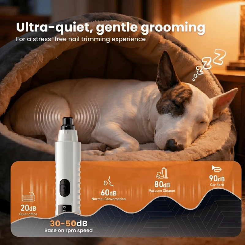 5-Speed LED Dog Nail Grinder
