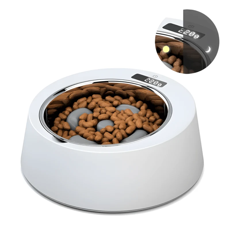 Slow Feeder Bowl With Built-in Scale