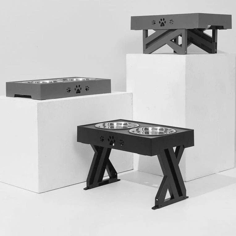 Adjustable Elevated Bowl Stand