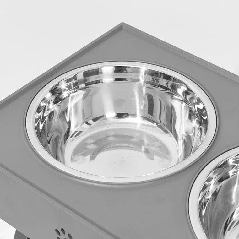 Adjustable Elevated Bowl Stand