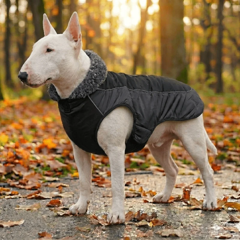 Warm Vest With Faux Fur Lining