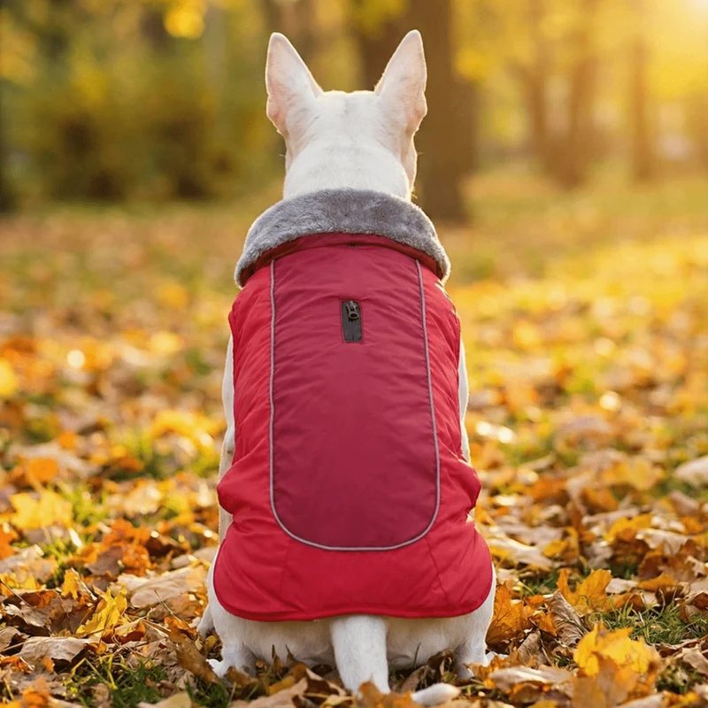Warm Vest With Faux Fur Lining