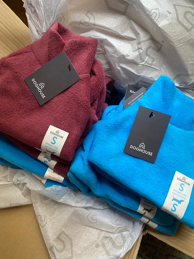 Pull polaire pour teckel