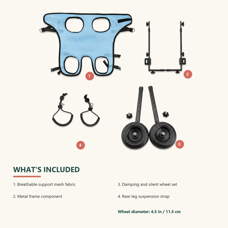 JoyStride Dog Wheelchair for Small & Medium Breeds