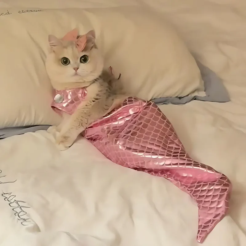 Whimsical Mermaid Pet Costume for Dogs & Cats