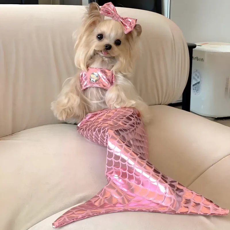 Whimsical Mermaid Pet Costume for Dogs & Cats
