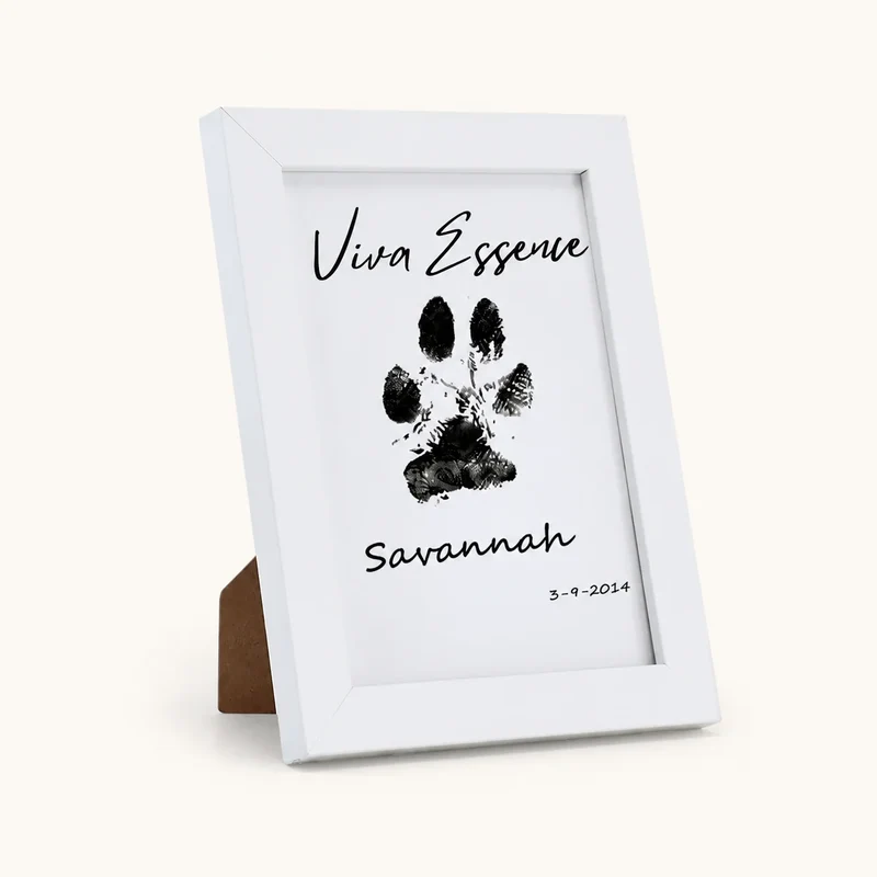 Mess-Free Paw Print Keepsake Frame