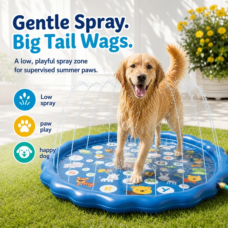AquaPaw Dog Splash Pad & Sprinkler Mat