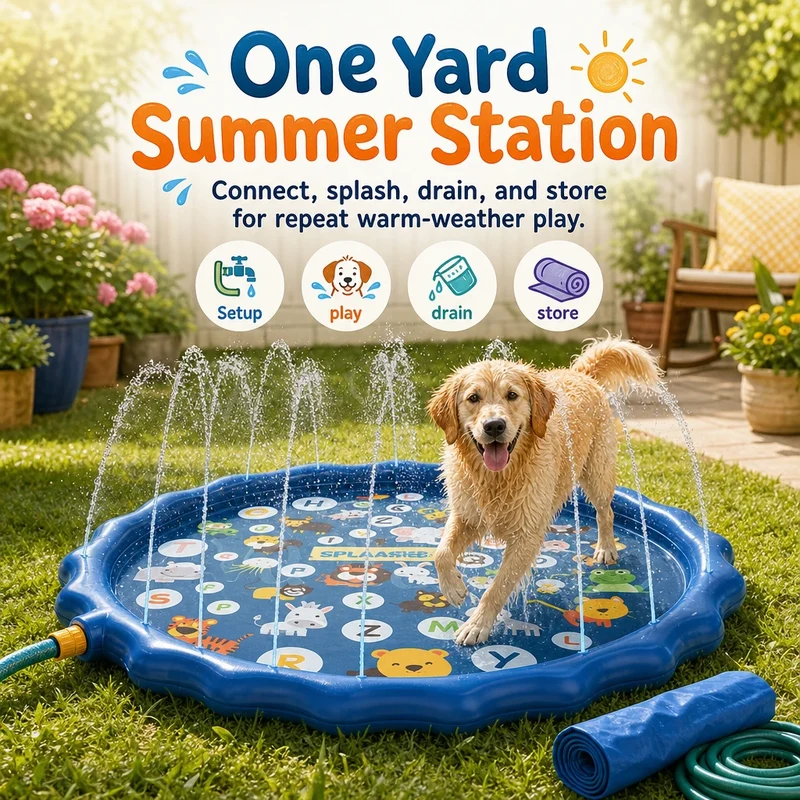 AquaPaw Dog Splash Pad & Sprinkler Mat