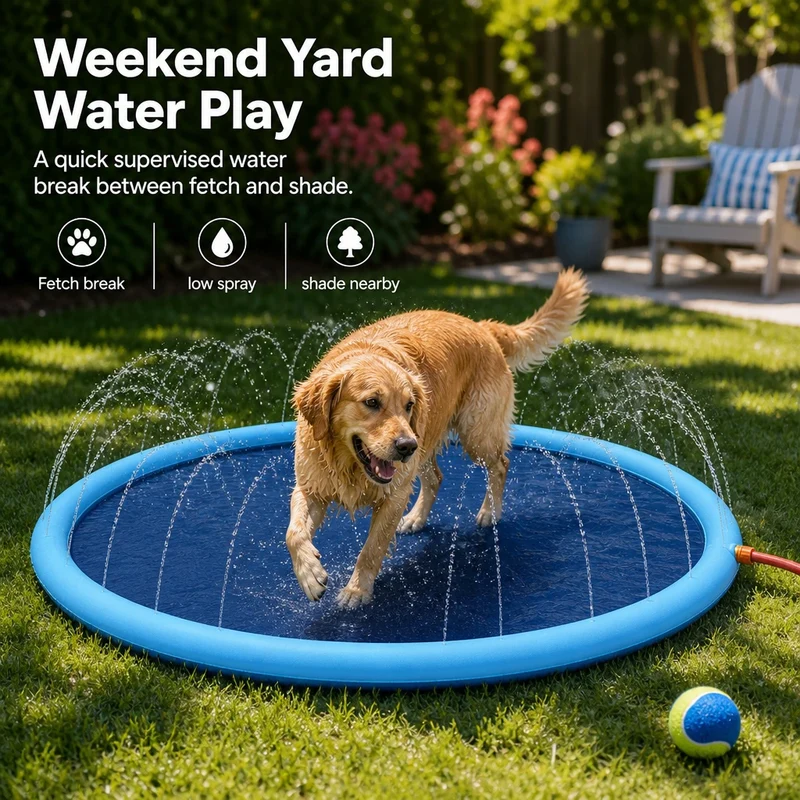 AquaPaw Dog Splash Pad & Sprinkler Mat