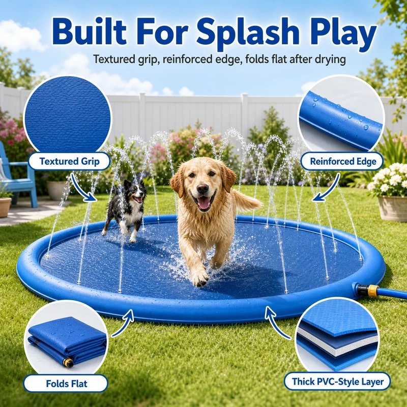 AquaPaw Dog Splash Pad & Sprinkler Mat