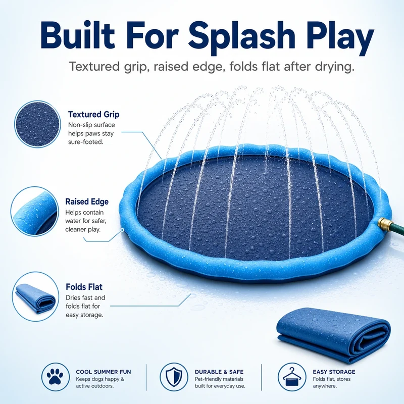 AquaPaw Dog Splash Pad & Sprinkler Mat