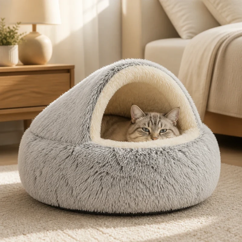 Snuggle Haven Cozy Cave Pet Bed