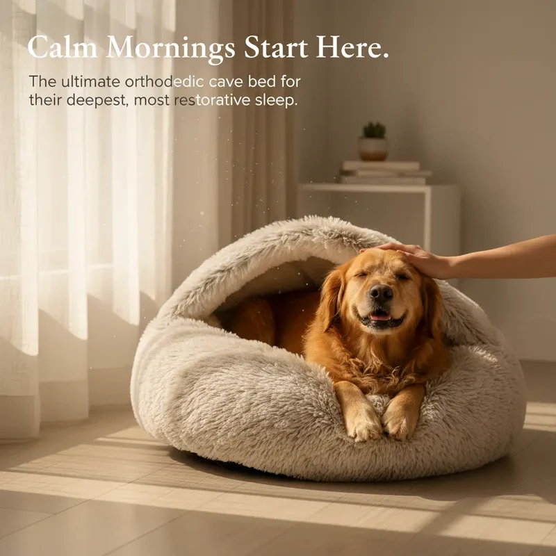 Snuggle Haven Cozy Cave Pet Bed