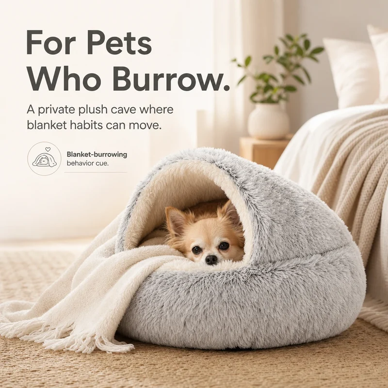Snuggle Haven Cozy Cave Pet Bed