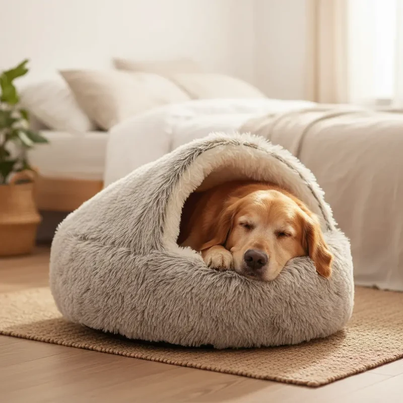 Snuggle Haven Cozy Cave Pet Bed