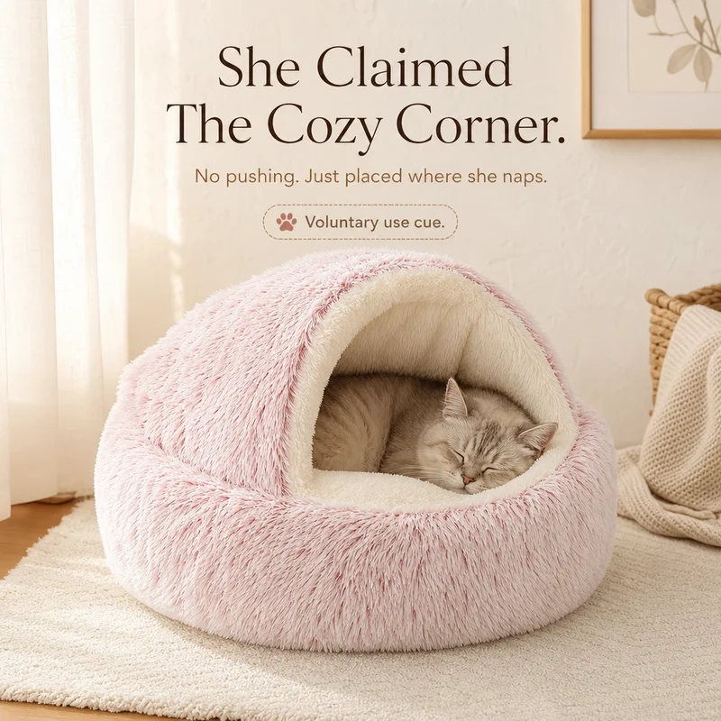 Snuggle Haven Cozy Cave Pet Bed