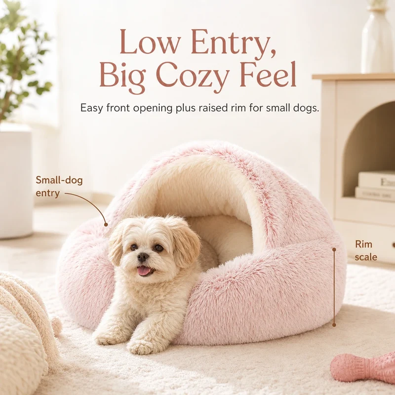 Snuggle Haven Cozy Cave Pet Bed
