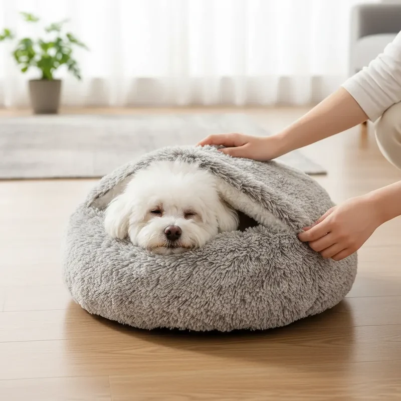 Snuggle Haven Cozy Cave Pet Bed