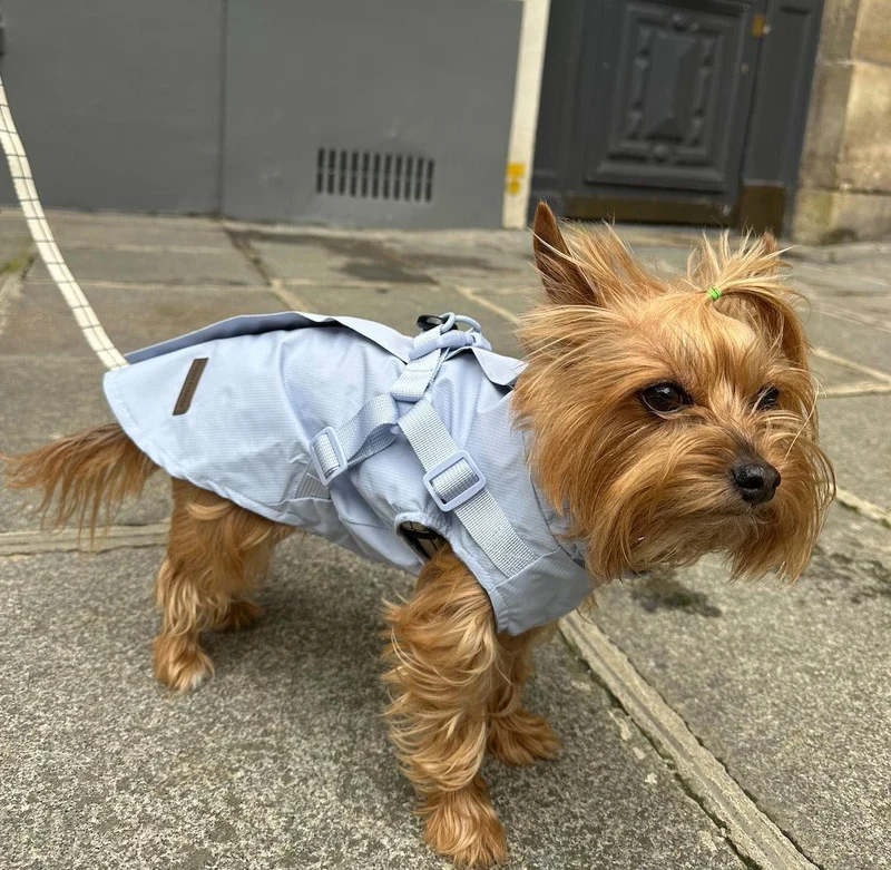 Imperméable avec harnais intégré