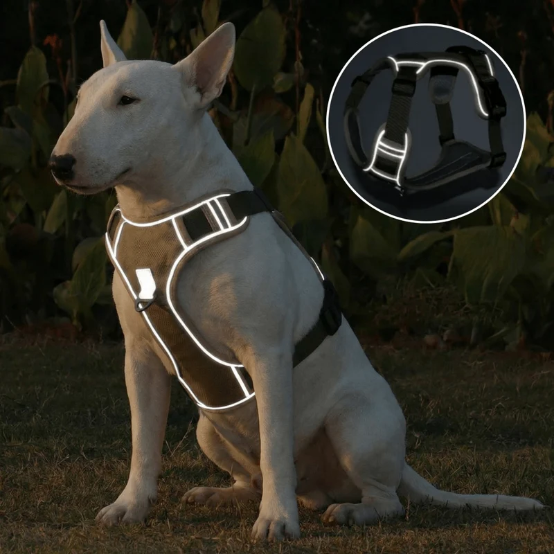 No-Pull Reflective Harness With Velcro