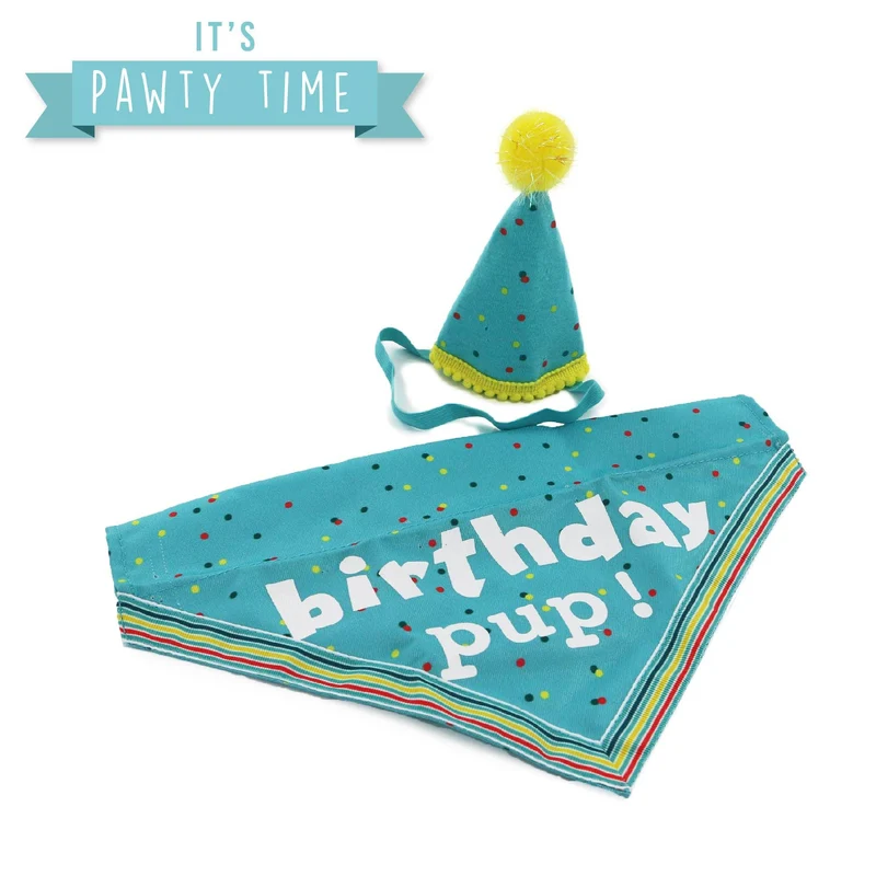 Kit Birthday bonnet et bandana