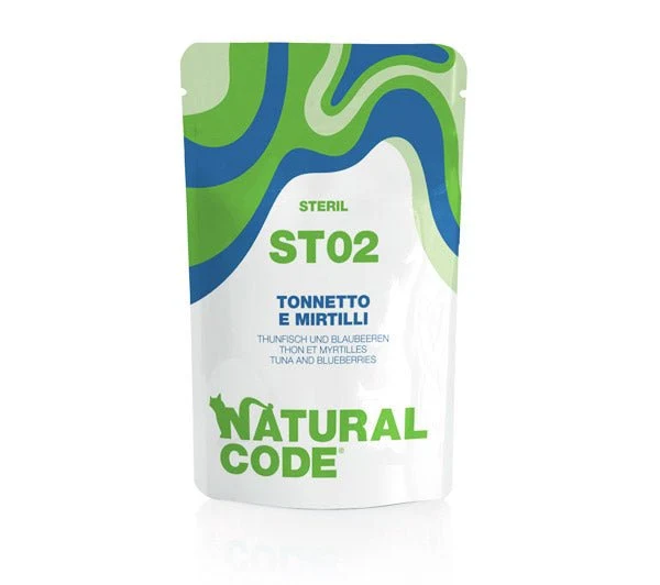 Natural Code Sterilized Buste 70 g per Gatti