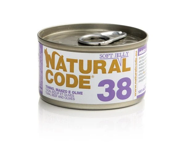Natural Code 38 Tonno Manzo E Olive per Gatti 85gr