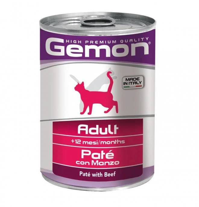 Gemon Gatto Adult Patè Con Manzo 400 Gr