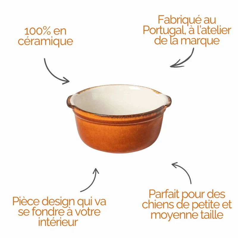 Gamelle en céramique Bone White