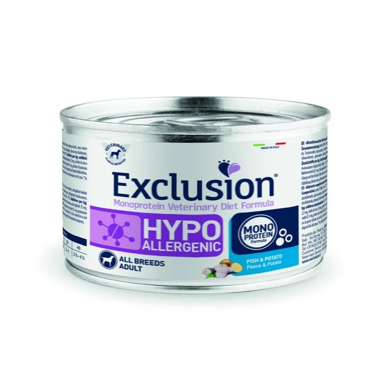 Exclusion Hypo cane gusto pesce e patate 200gr