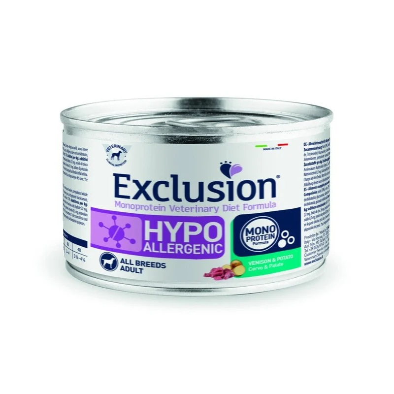 Exclusion Hypo cane gusto cervo e patate 200gr