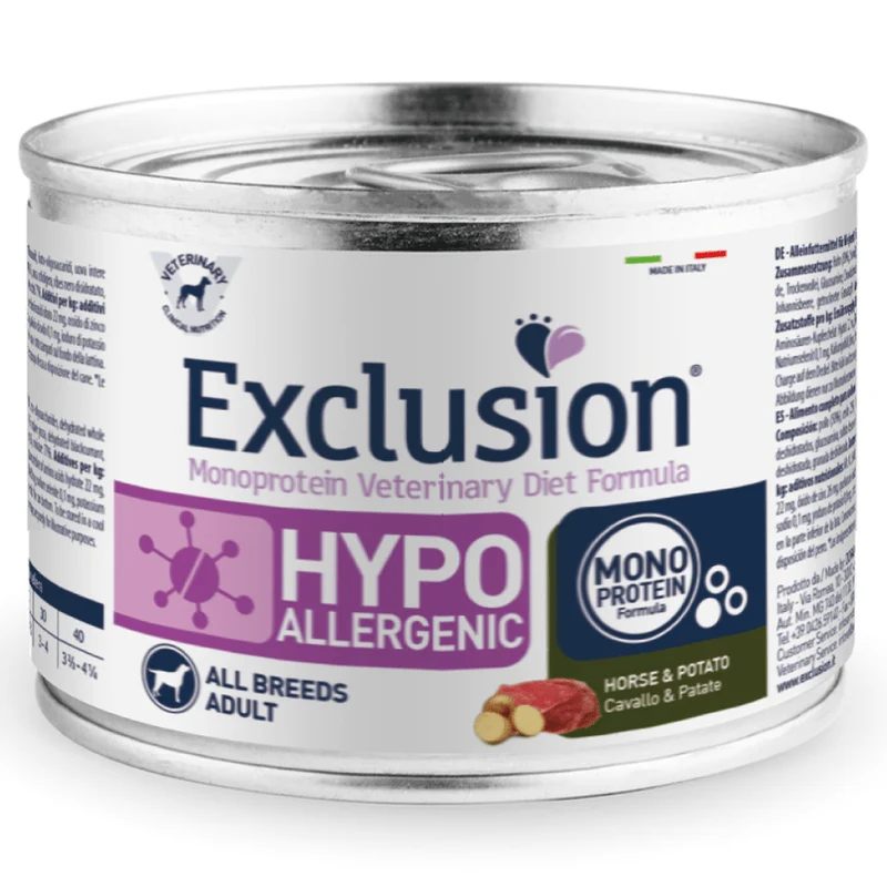 Exclusion Hypo cane gusto cavallo e patate 200gr