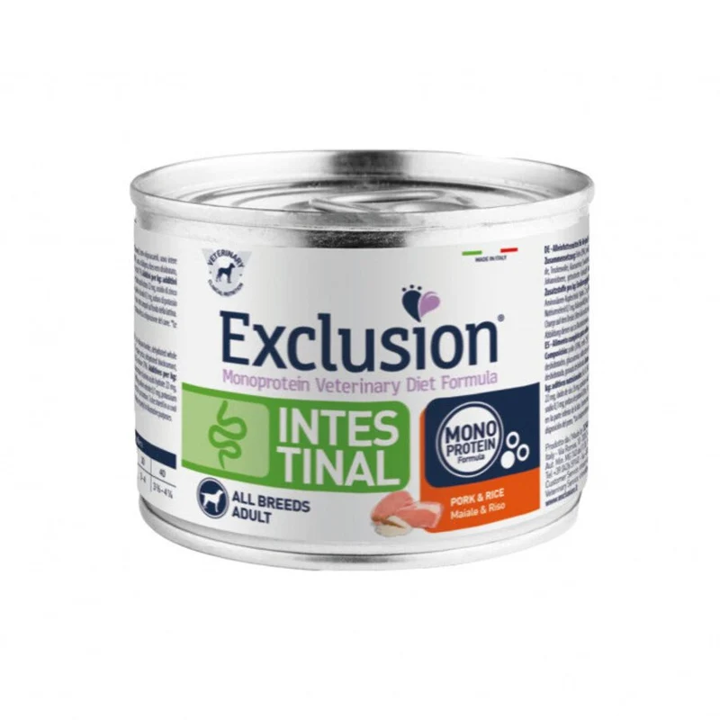 Exclusion Intestinal Cane Gusto Maiale E Riso 200Gr