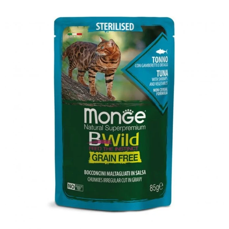 Monge Bwild Grain Free Cibo Per Gatti 85Gr