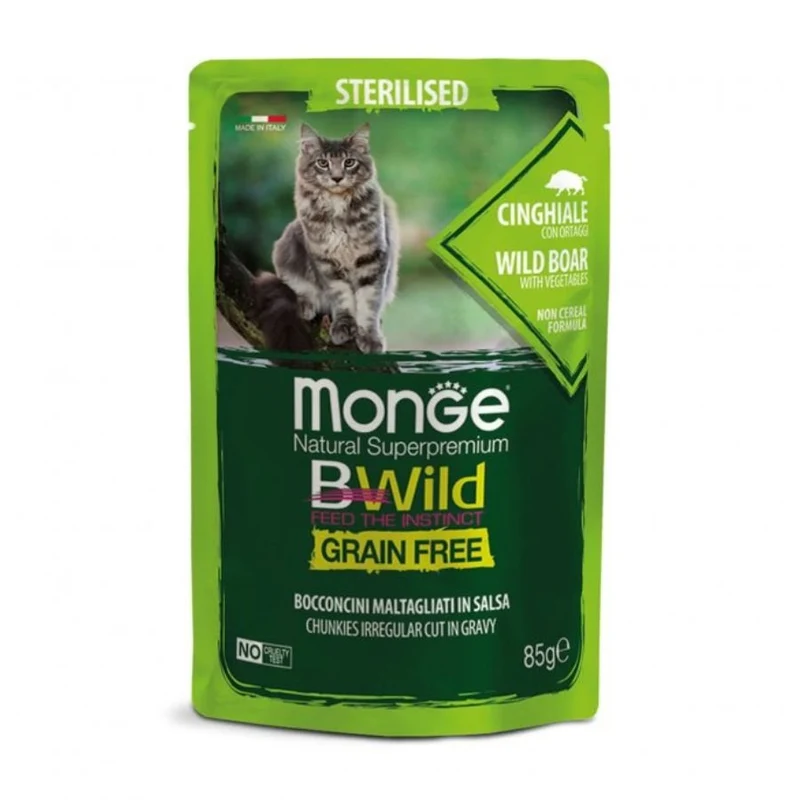 Monge Bwild Grain Free Cibo Per Gatti 85Gr